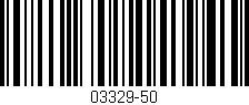 Código de barras (EAN, GTIN, SKU, ISBN): '03329-50'