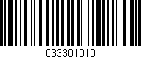 Código de barras (EAN, GTIN, SKU, ISBN): '033301010'