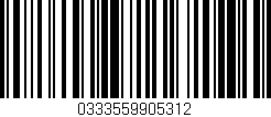 Código de barras (EAN, GTIN, SKU, ISBN): '0333559905312'