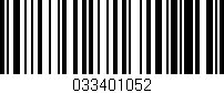 Código de barras (EAN, GTIN, SKU, ISBN): '033401052'
