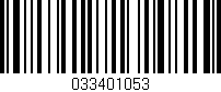 Código de barras (EAN, GTIN, SKU, ISBN): '033401053'