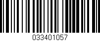Código de barras (EAN, GTIN, SKU, ISBN): '033401057'