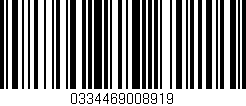 Código de barras (EAN, GTIN, SKU, ISBN): '0334469008919'