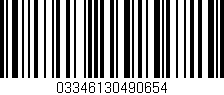 Código de barras (EAN, GTIN, SKU, ISBN): '03346130490654'
