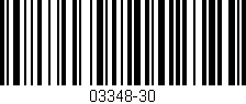 Código de barras (EAN, GTIN, SKU, ISBN): '03348-30'