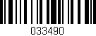 Código de barras (EAN, GTIN, SKU, ISBN): '033490'