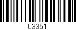 Código de barras (EAN, GTIN, SKU, ISBN): '03351'