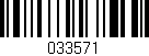 Código de barras (EAN, GTIN, SKU, ISBN): '033571'