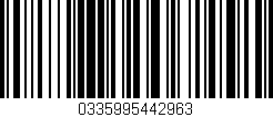 Código de barras (EAN, GTIN, SKU, ISBN): '0335995442963'