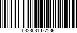 Código de barras (EAN, GTIN, SKU, ISBN): '0336081077236'