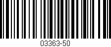 Código de barras (EAN, GTIN, SKU, ISBN): '03363-50'