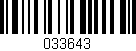 Código de barras (EAN, GTIN, SKU, ISBN): '033643'