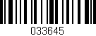 Código de barras (EAN, GTIN, SKU, ISBN): '033645'