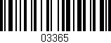 Código de barras (EAN, GTIN, SKU, ISBN): '03365'