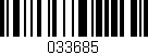 Código de barras (EAN, GTIN, SKU, ISBN): '033685'