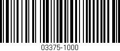 Código de barras (EAN, GTIN, SKU, ISBN): '03375-1000'