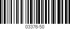 Código de barras (EAN, GTIN, SKU, ISBN): '03376-50'