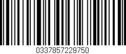 Código de barras (EAN, GTIN, SKU, ISBN): '0337857229750'