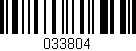 Código de barras (EAN, GTIN, SKU, ISBN): '033804'