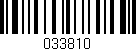 Código de barras (EAN, GTIN, SKU, ISBN): '033810'