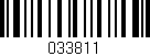 Código de barras (EAN, GTIN, SKU, ISBN): '033811'