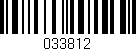 Código de barras (EAN, GTIN, SKU, ISBN): '033812'