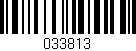 Código de barras (EAN, GTIN, SKU, ISBN): '033813'