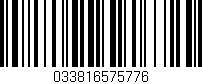 Código de barras (EAN, GTIN, SKU, ISBN): '033816575776'