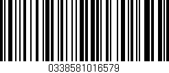 Código de barras (EAN, GTIN, SKU, ISBN): '0338581016579'