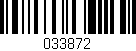 Código de barras (EAN, GTIN, SKU, ISBN): '033872'