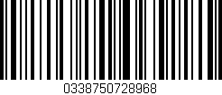 Código de barras (EAN, GTIN, SKU, ISBN): '0338750728968'