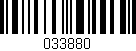 Código de barras (EAN, GTIN, SKU, ISBN): '033880'