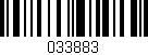 Código de barras (EAN, GTIN, SKU, ISBN): '033883'