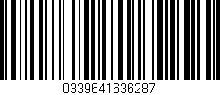 Código de barras (EAN, GTIN, SKU, ISBN): '0339641636287'