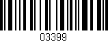 Código de barras (EAN, GTIN, SKU, ISBN): '03399'