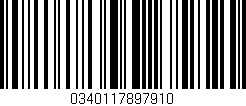 Código de barras (EAN, GTIN, SKU, ISBN): '0340117897910'