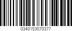 Código de barras (EAN, GTIN, SKU, ISBN): '0340153070377'