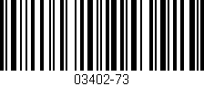 Código de barras (EAN, GTIN, SKU, ISBN): '03402-73'