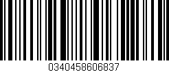 Código de barras (EAN, GTIN, SKU, ISBN): '0340458606837'