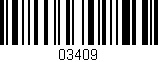 Código de barras (EAN, GTIN, SKU, ISBN): '03409'