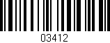 Código de barras (EAN, GTIN, SKU, ISBN): '03412'