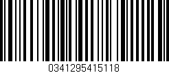 Código de barras (EAN, GTIN, SKU, ISBN): '0341295415118'