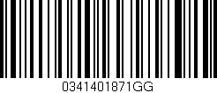 Código de barras (EAN, GTIN, SKU, ISBN): '0341401871GG'