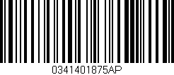 Código de barras (EAN, GTIN, SKU, ISBN): '0341401875AP'