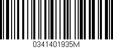 Código de barras (EAN, GTIN, SKU, ISBN): '0341401935M'