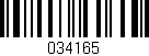 Código de barras (EAN, GTIN, SKU, ISBN): '034165'