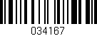 Código de barras (EAN, GTIN, SKU, ISBN): '034167'