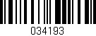 Código de barras (EAN, GTIN, SKU, ISBN): '034193'