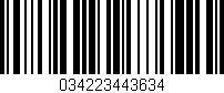 Código de barras (EAN, GTIN, SKU, ISBN): '034223443634'