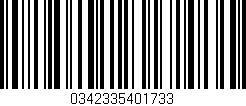 Código de barras (EAN, GTIN, SKU, ISBN): '0342335401733'